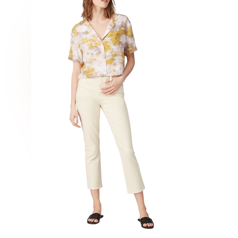 J BRAND - Cream Ruby High Rise Crop Jeans - Size 32 - Picture 1 of 13
